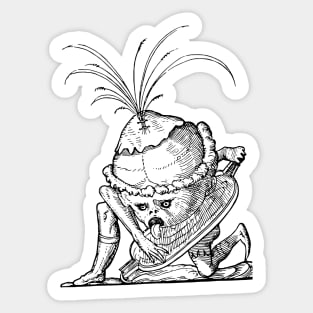 Grotesque #7 The Drolatic Dreams of Pantagruel (1565) Sticker